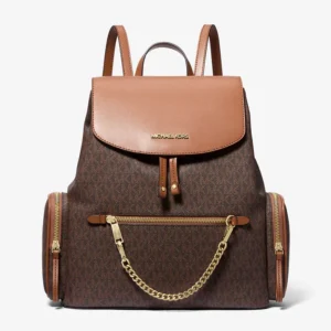 Mochila Michael Kors logo cargo brown