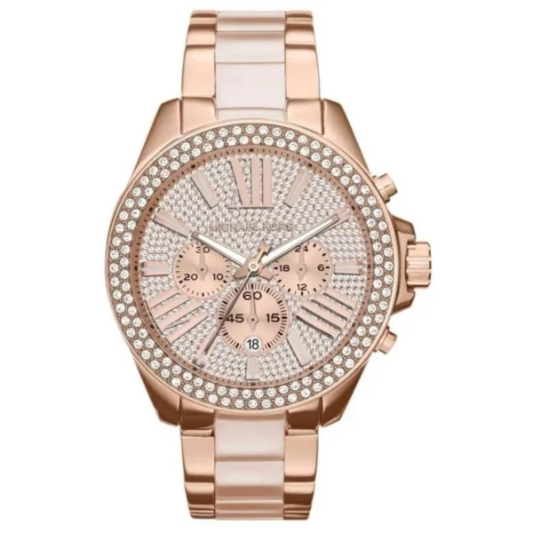 Relógio Michael Kors MK6096 rosa & cristais - Image 2